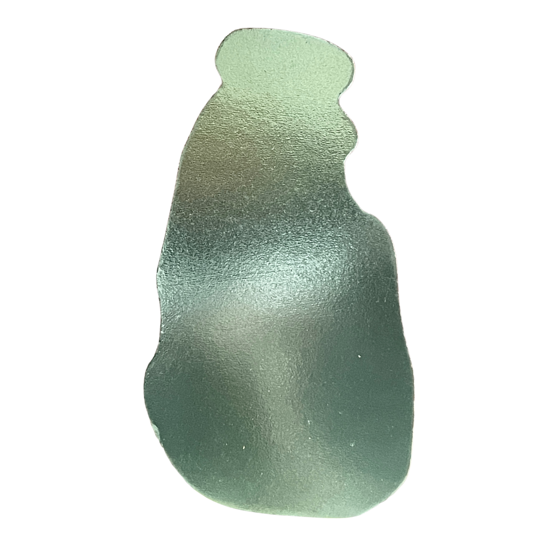 Sri Lanka Shaped Metallic Fridge Magnet – Tooth Relic Temple & Dalada Perahera (2"x3.75")