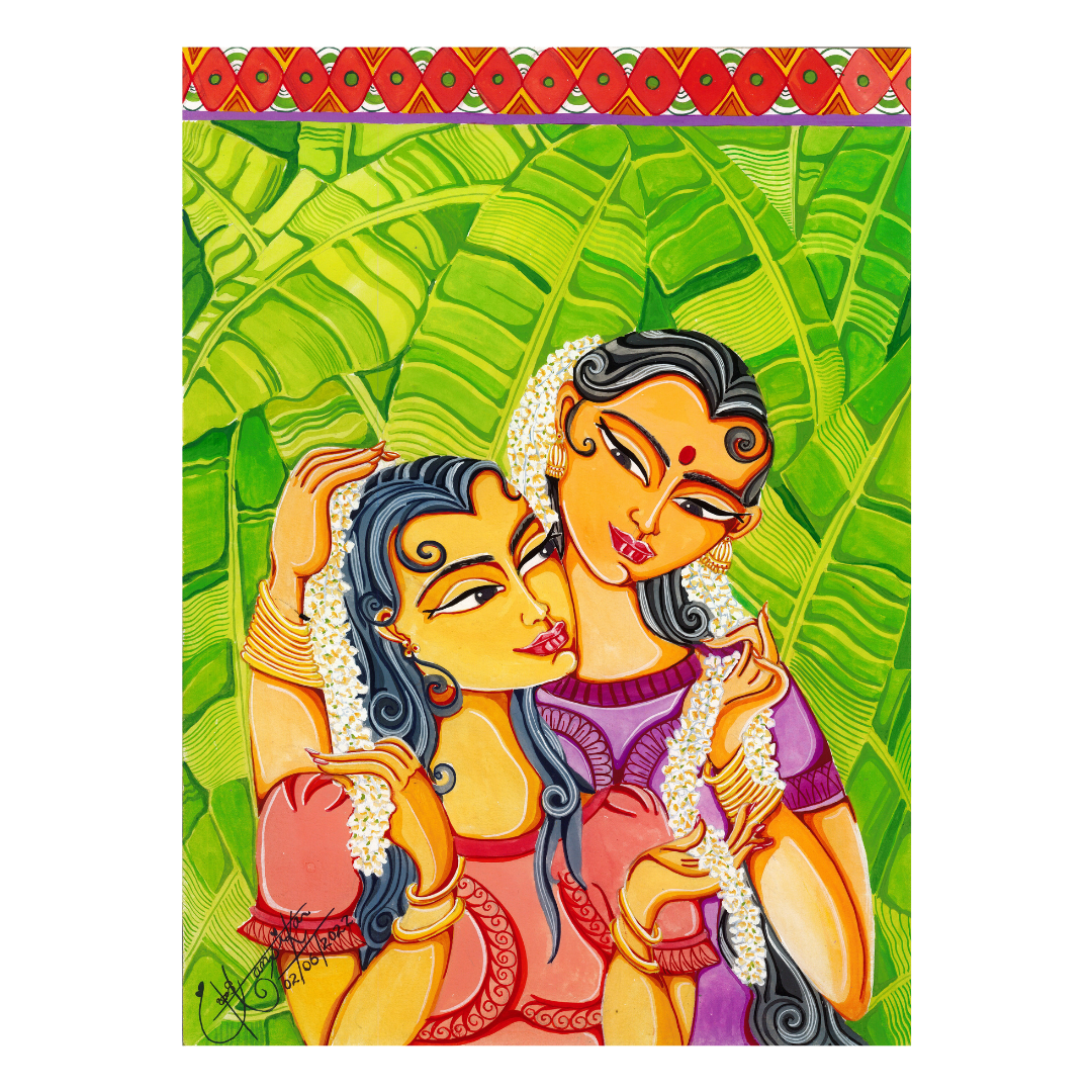 Contemporary Sri Lankan canvas artwork for home decor