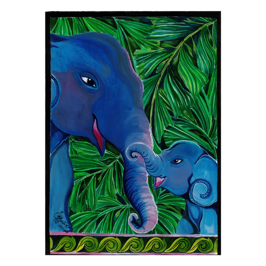Contemporary Sri Lankan canvas artwork for home decor