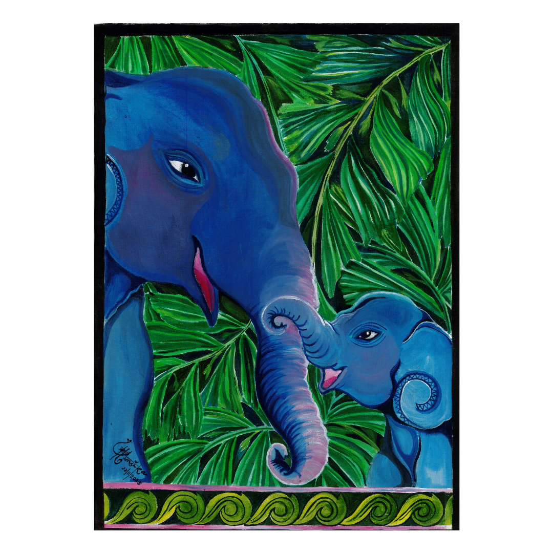Contemporary Sri Lankan canvas artwork for home decor