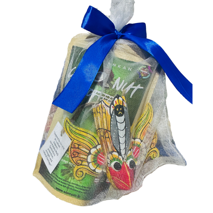 Sri Lankan Customized Gift Pack – Coconut Toffee & Raksha Mask Souvenir Set