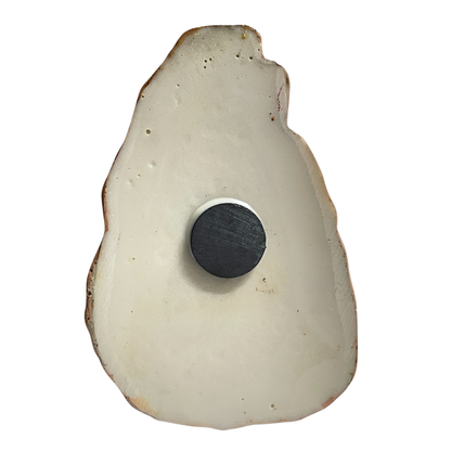 Sri Lanka Map 3D Fridge Magnet – Handmade Plaster of Paris Souvenir (3"x2") - Red and Yellow