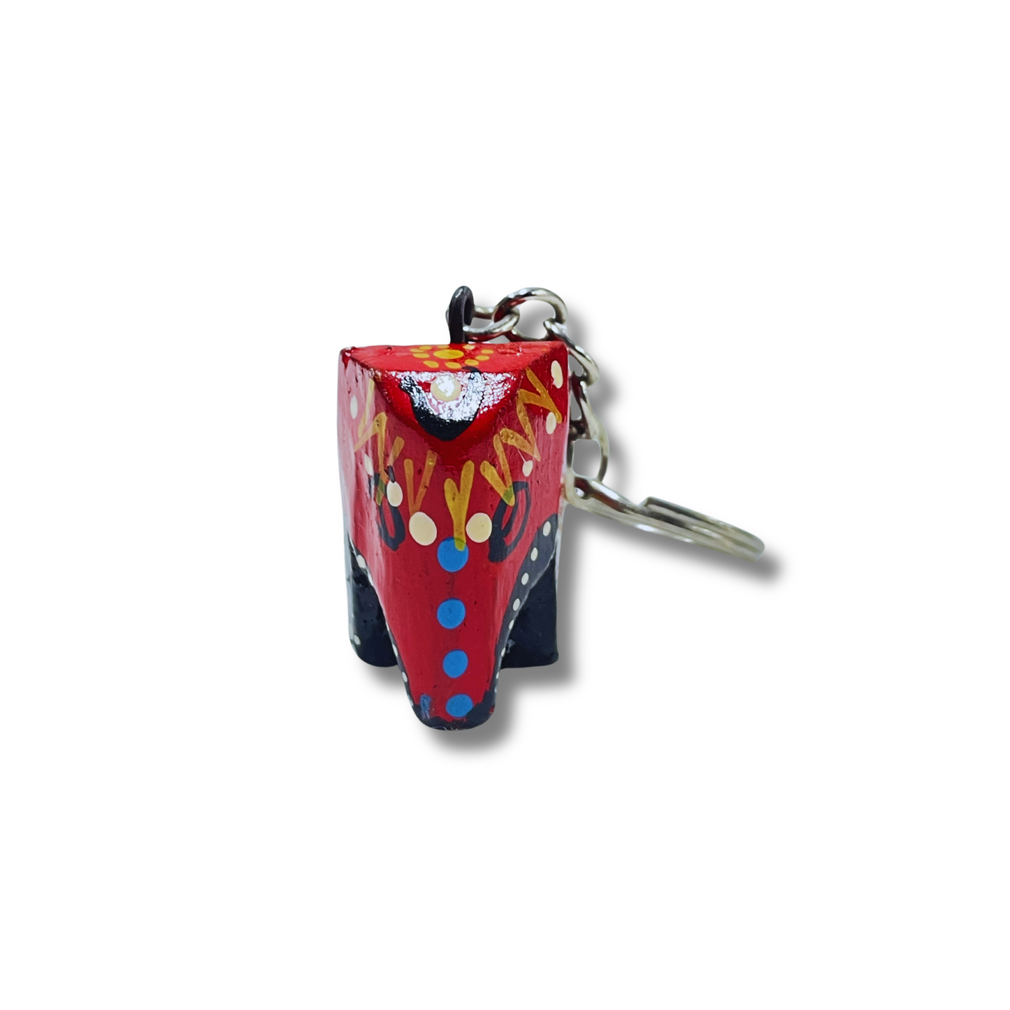 Hand-Painted Wooden Elephant Keychain – Sri Lanka Souvenir (Available in Vibrant Colors)