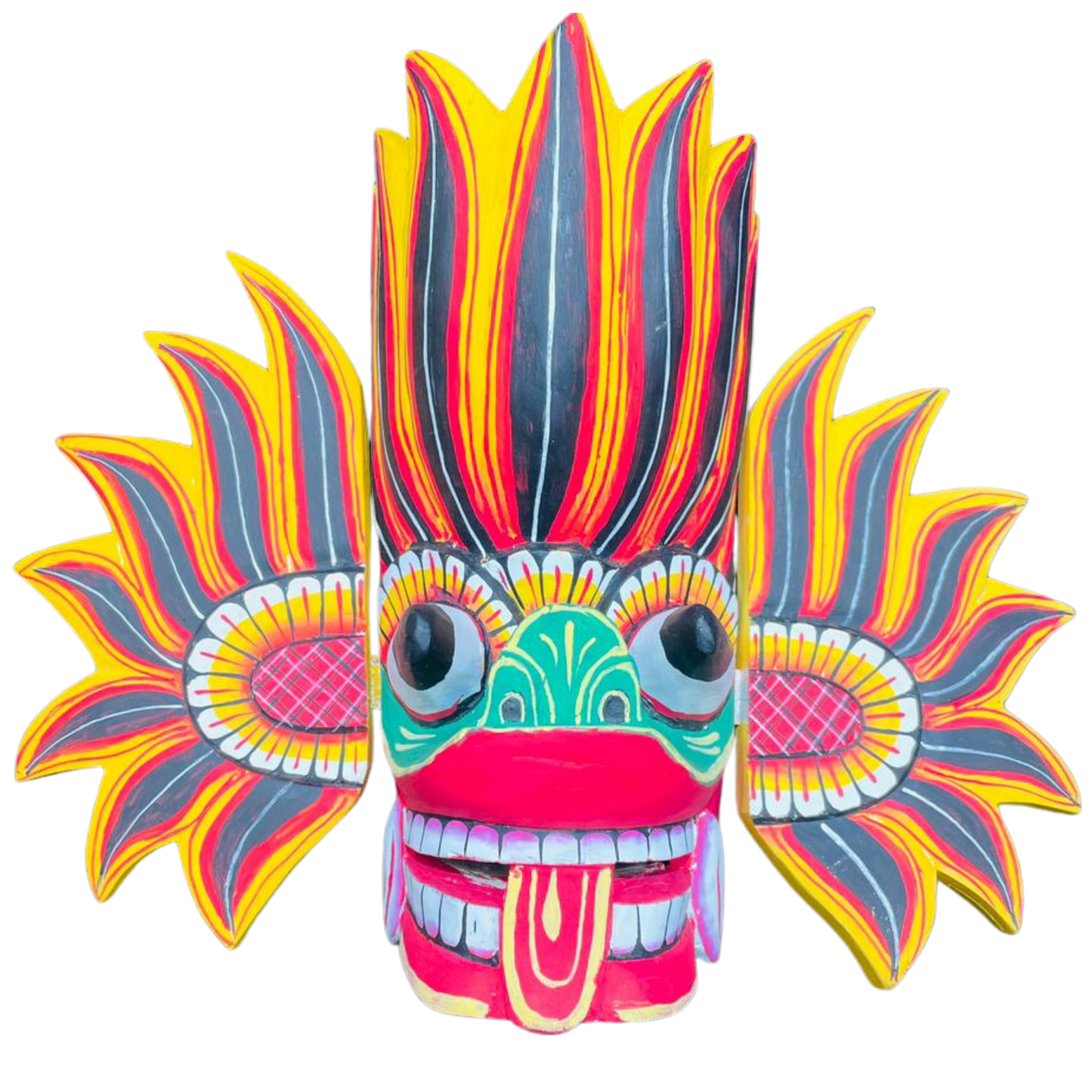 🔥 Raksha Masks – Ginijal Raksha (Fire Demon Mask)