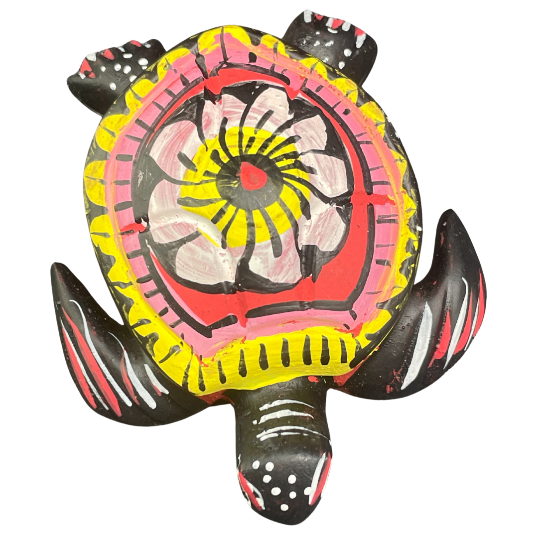 Handmade & Hand-Painted Resin Sea Turtle Figurine – Sri Lanka Souvenir (Available in Vibrant Colors)