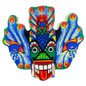 Sri Lankan Mayura Raksha Peacock Demon Mask Fridge Magnet – Polyresin, Traditional Souvenir