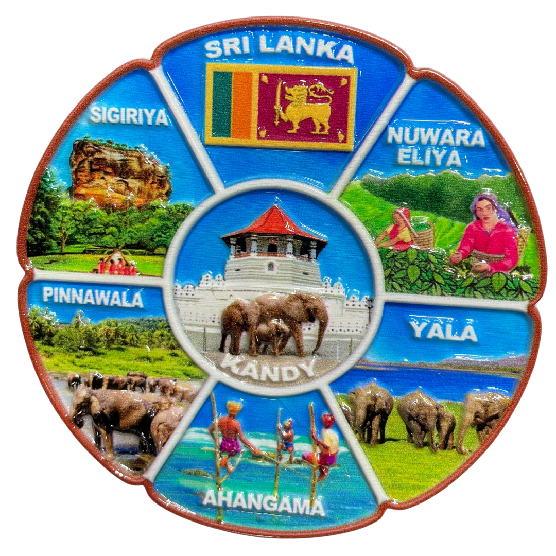 Sri Lankan Ceramic Souvenir Plates – Iconic Themes of Sri Lanka