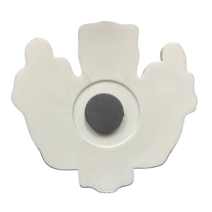 Sri Lankan Mayura Raksha Peacock Demon Mask Fridge Magnet – Polyresin, Traditional Souvenir