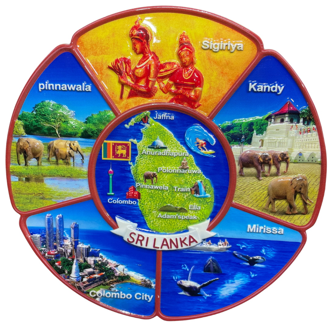 Sri Lankan Ceramic Souvenir Plates – Iconic Themes of Sri Lanka