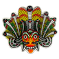 Sri Lankan Naga Raksha Cobra Demon Mask Fridge Magnet – Polyresin, Traditional Souvenir