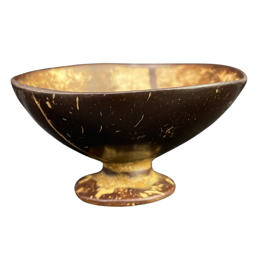 Handmade Coconut Shell Cup with Stand – Eco Friendly Sri Lankan Souvenir