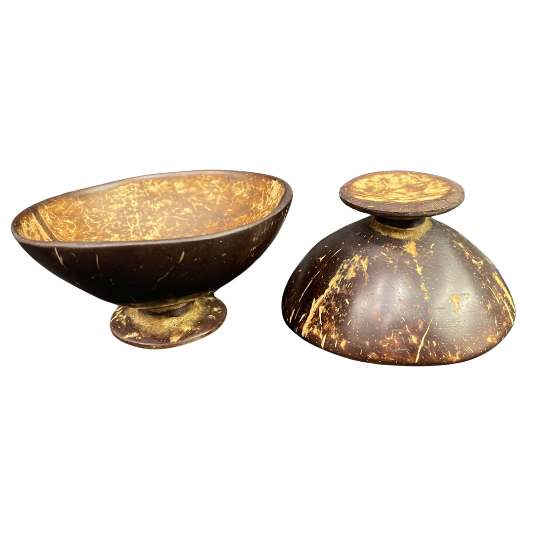 Handmade Coconut Shell Cup with Stand – Eco Friendly Sri Lankan Souvenir
