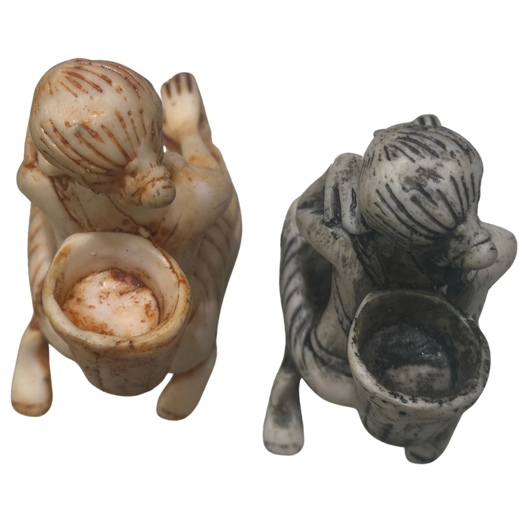 🍃 Handmade Polystone Tea Plucker Figurine – Traditional Tea Picker Statue