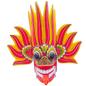 🔥 Raksha Masks – Ginijal Raksha (Fire Demon Mask)