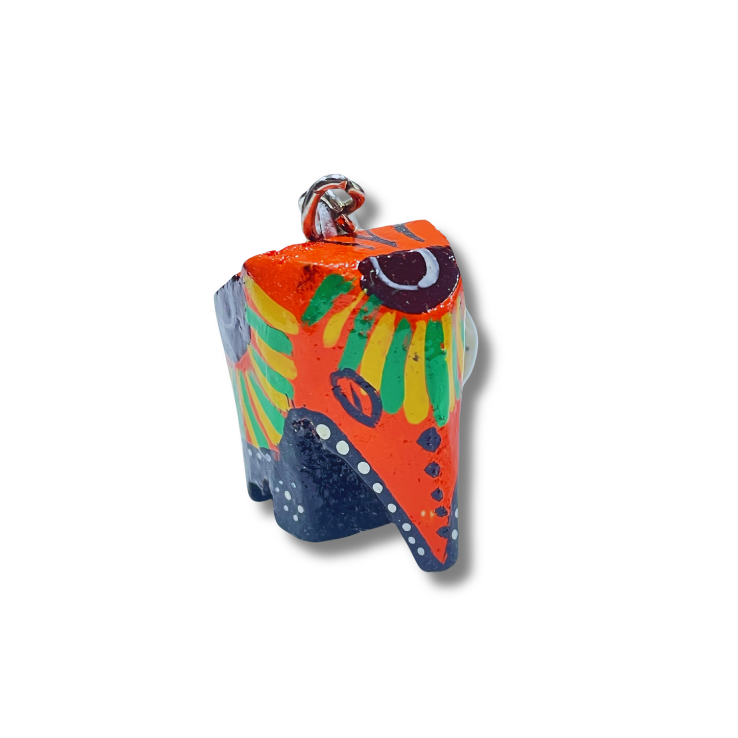 Hand-Painted Wooden Elephant Keychain – Sri Lanka Souvenir (Available in Vibrant Colors)