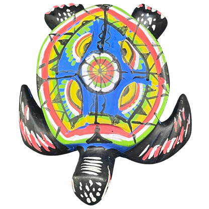 Handmade & Hand-Painted Resin Sea Turtle Figurine – Sri Lanka Souvenir (Available in Vibrant Colors)