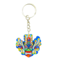 Sri Lankan Traditional Mayura Raksha (Peacock Devil) Wooden Keychain