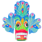 Raksha Masks – Mayura Raksha (Peacock Demon Mask) – Symbol of Beauty, Prosperity & Charm 🦚