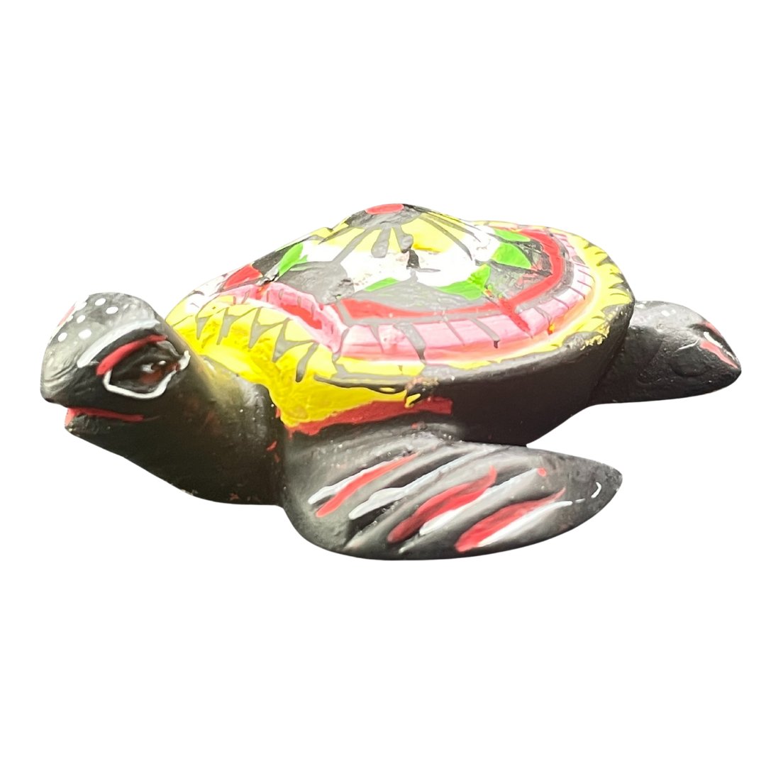 Handmade & Hand-Painted Resin Sea Turtle Figurine – Sri Lanka Souvenir (Available in Vibrant Colors)