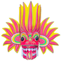 🔥 Raksha Masks – Ginijal Raksha (Fire Demon Mask)