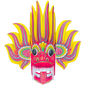 🔥 Raksha Masks – Ginijal Raksha (Fire Demon Mask)