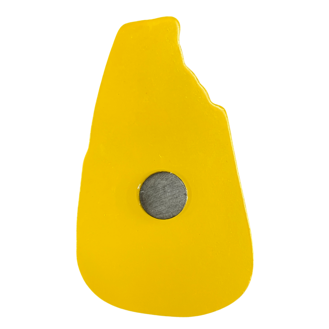 Handmade Wooden Fridge Magnet – Sri Lanka Map with Elephant Family Scene