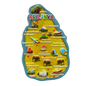 Sri Lanka-Shaped 3D Map Fridge Magnet – Polyresin Travel Souvenir (Available in Vibrant Colours)