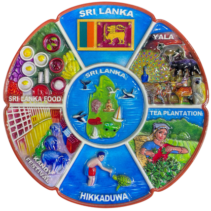 Sri Lankan Ceramic Souvenir Plates – Iconic Themes of Sri Lanka