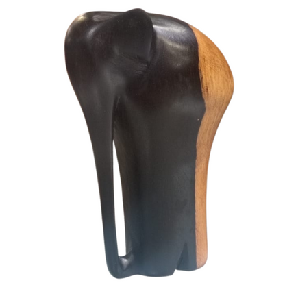 🐘 4.5 Inches Ebony Handmade Modern Sri Lankan Elephant – A Symbol of Elegance & Strength! 🌿