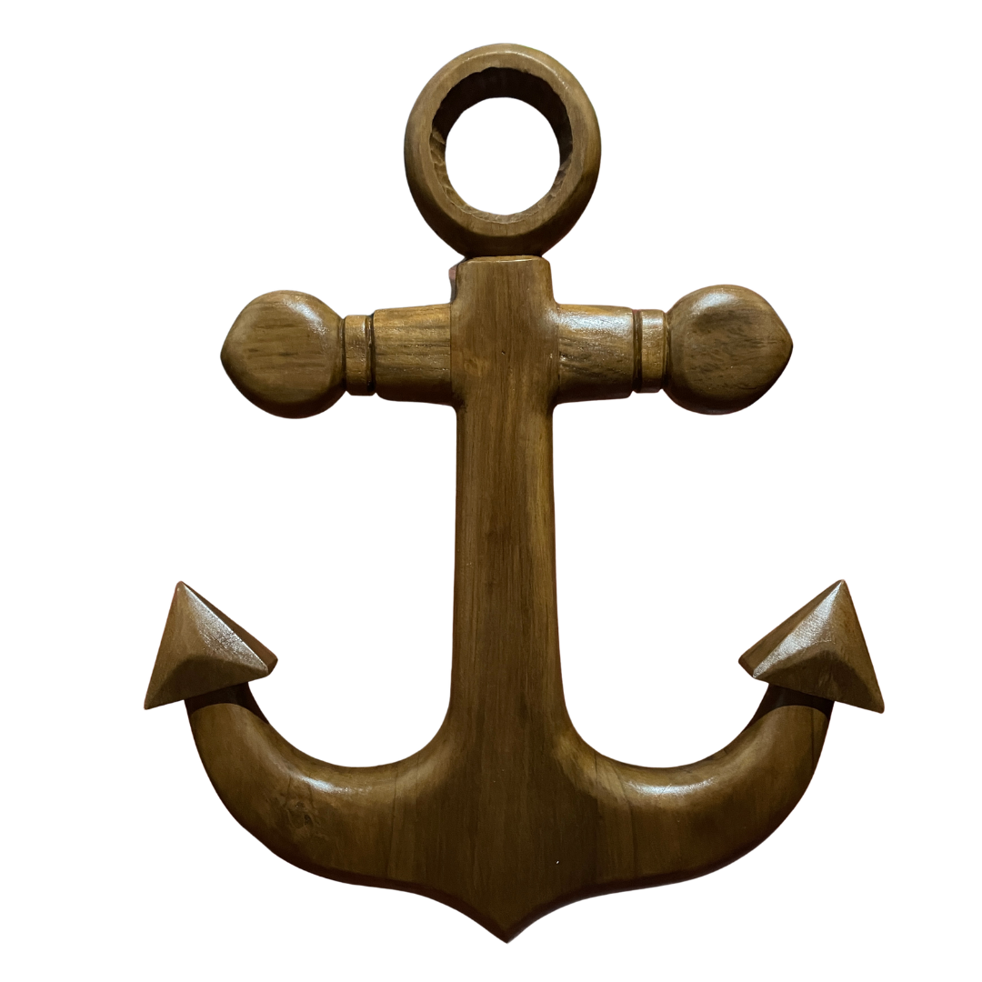Wooden Nautical Anchor Wall Décor