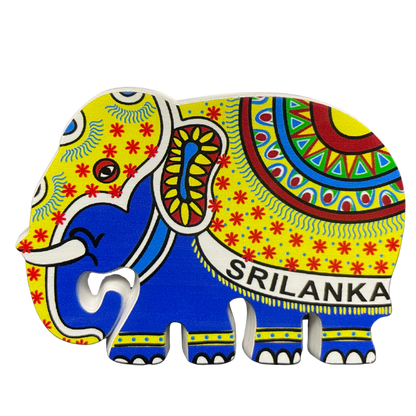 Polyresin Sri Lankan Elephant Magnet (Available in Vibrant Colours)