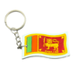 Handmade Wooden Key Chain – Sri Lankan Flag (Both Sides)