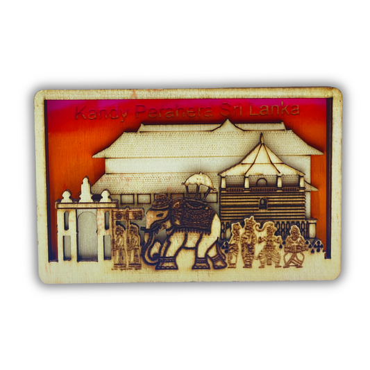 Kandy Esala Perahera 3D Wood Magnet – Handmade Sri Lanka Souvenir (Copy) (Copy) (Copy)