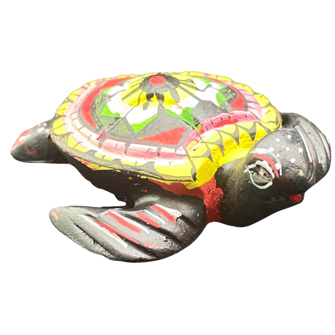 Handmade & Hand-Painted Resin Sea Turtle Figurine – Sri Lanka Souvenir (Available in Vibrant Colors)