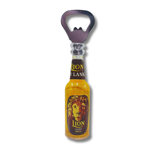 Lion Beer Bottle Opener Fridge Magnet – Miniature Lion Lager Souvenir 5.5"