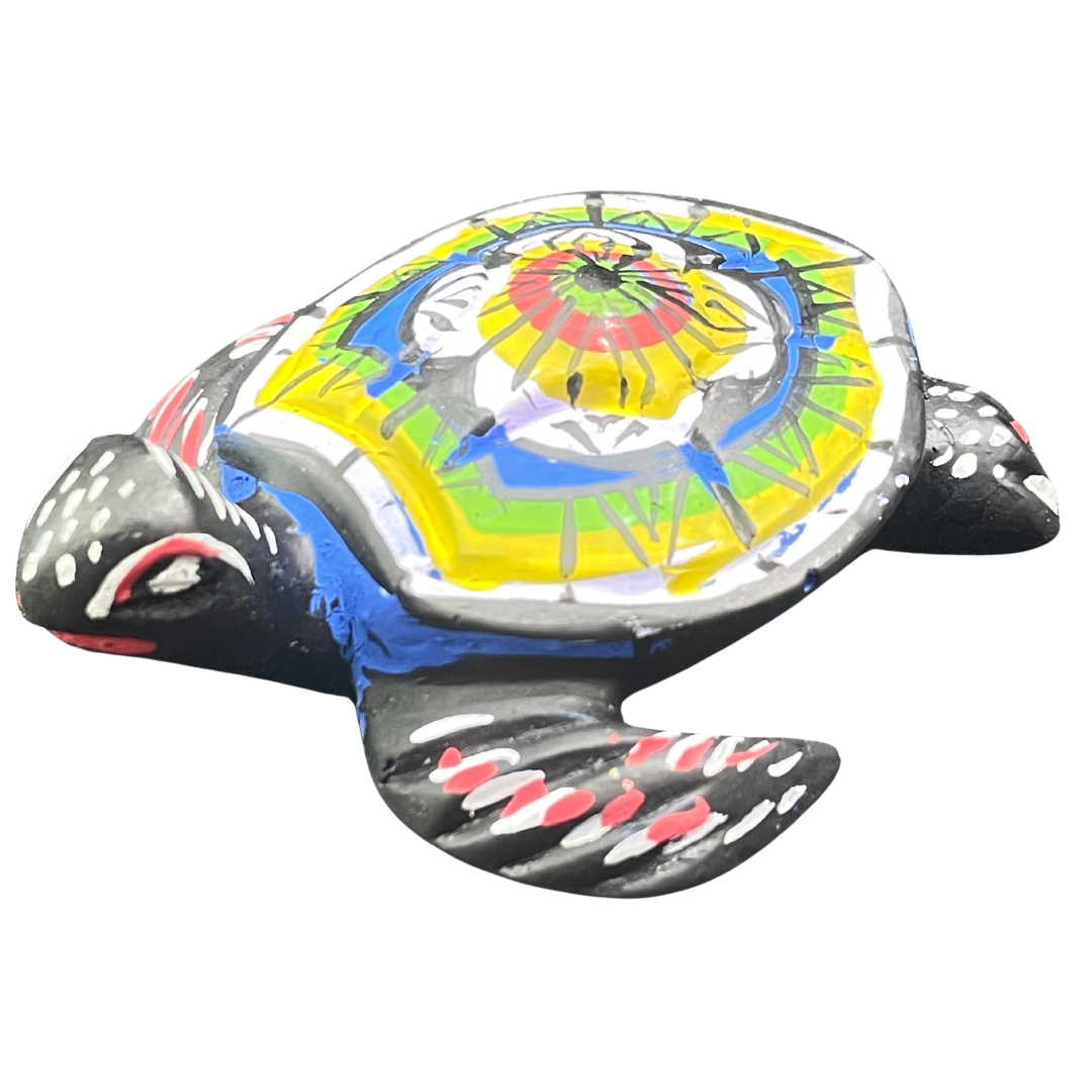 Handmade & Hand-Painted Resin Sea Turtle Figurine – Sri Lanka Souvenir (Available in Vibrant Colors)