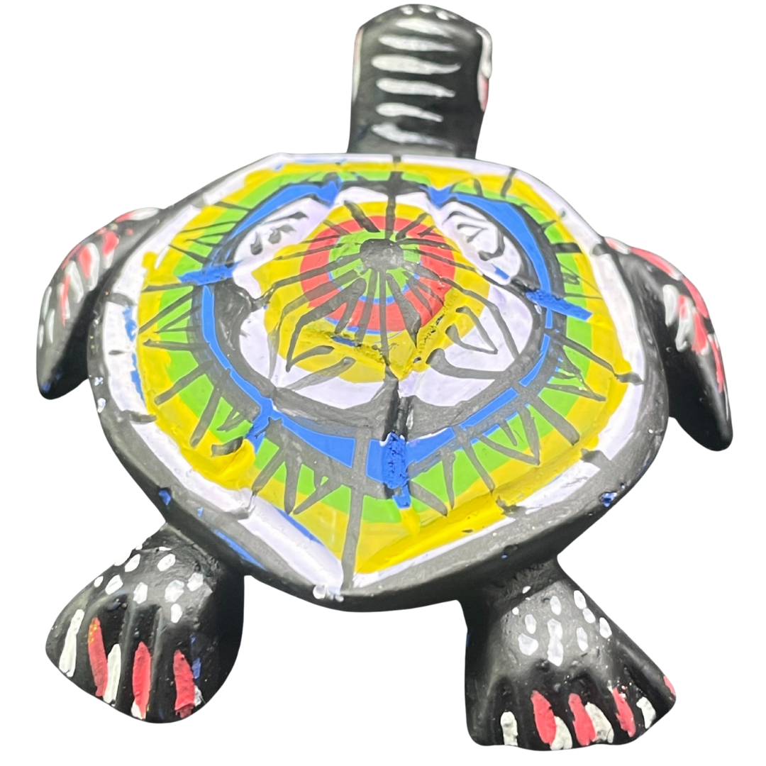 Handmade & Hand-Painted Resin Sea Turtle Figurine – Sri Lanka Souvenir (Available in Vibrant Colors)