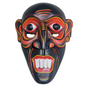 🌺 Handmade Wearable Wooden Sri Lankan Kolam Mask – Traditional Art You Can Wear 🎭