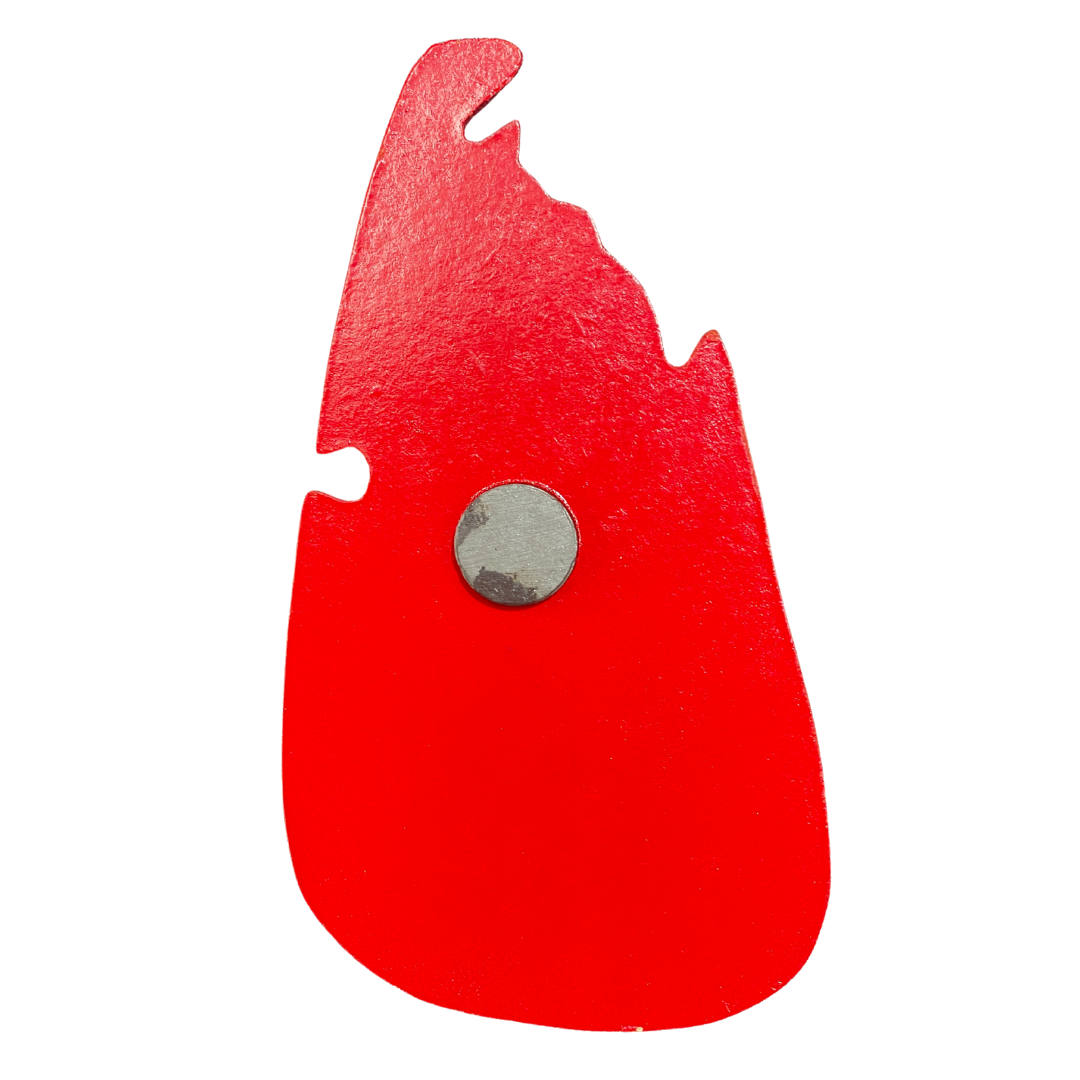 Handmade Wooden Sri Lanka Map Fridge Magnet – “A Land Like No Other” Souvenir(Available in Vibrant Colors)