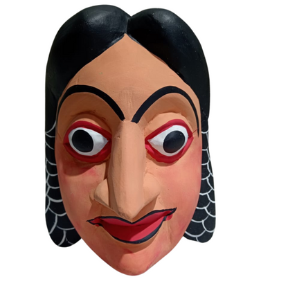 Sri Lankan Kolam Mask - "Lenchina Kolam Mask"