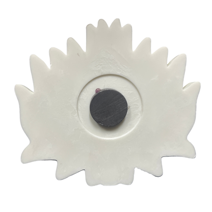 Sri Lankan Gini Raksha (Fire Demon) Mask Fridge Magnet – Polyresin, Traditional Souvenir