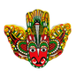 Sri Lankan Gurulu Raksha Mask Fridge Magnet – Polyresin, Traditional Souvenir