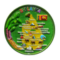 Sri Lanka Map 3D Fridge Magnet – Polyresin Souvenir, Iconic Landmarks (Available in Vibrant Colours)