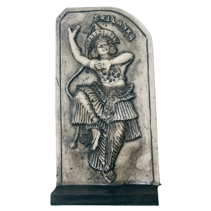 Sri Lankan Kandyan Wes Dancer Plaque – Traditional Cultural Decor