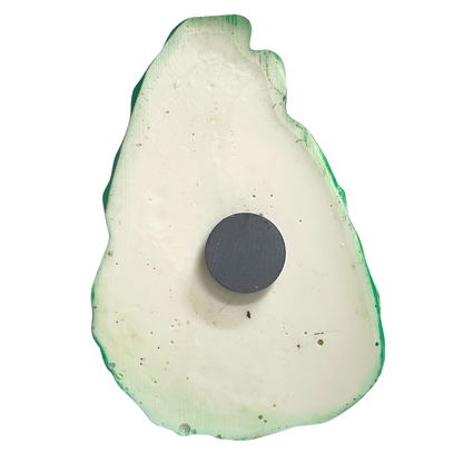 Sri Lanka Map 3D Fridge Magnet – Handmade Plaster of Paris Souvenir (3"x2") - Green and Yellow