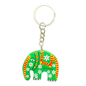 Hand-Painted Wooden Elephant Key Tag – Double-Sided (Available in Vibrant Colors)