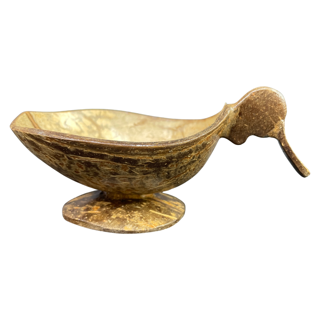 handmade coconut shell duck cup – eco friendly sri lankan souvenir
