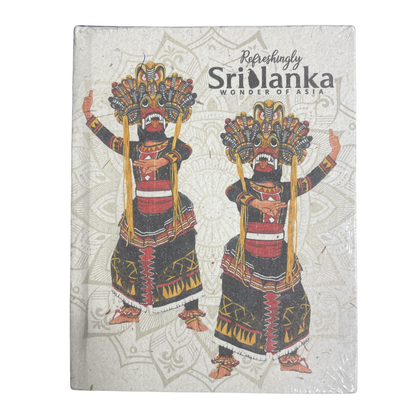 Sri Lankan Elephant Dung Paper Notebook – Eco-Friendly Gift(Available in multiple designs)