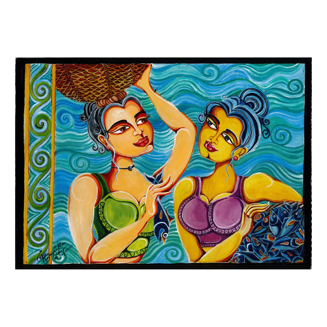 Canvas Acrylic Postcards – A5 Size | Sri Lankan Traditional & Contemporary Art (Available in Multiple Designs)