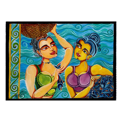 Canvas Acrylic Postcards – A5 Size | Sri Lankan Traditional & Contemporary Art (Available in Multiple Designs)